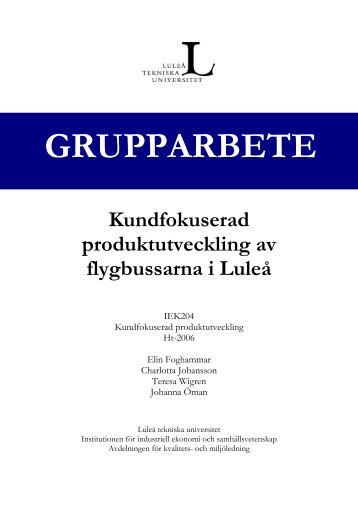 GRUPPARBETE - Luleå tekniska universitet