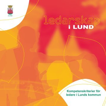 Broschyr om kompetenskriterier för ledare i Lunds kommun