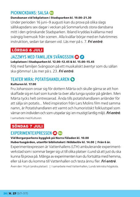 Sommarlund: Program 2013 - Lunds kommun