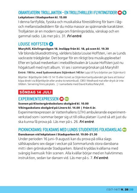 Sommarlund: Program 2013 - Lunds kommun