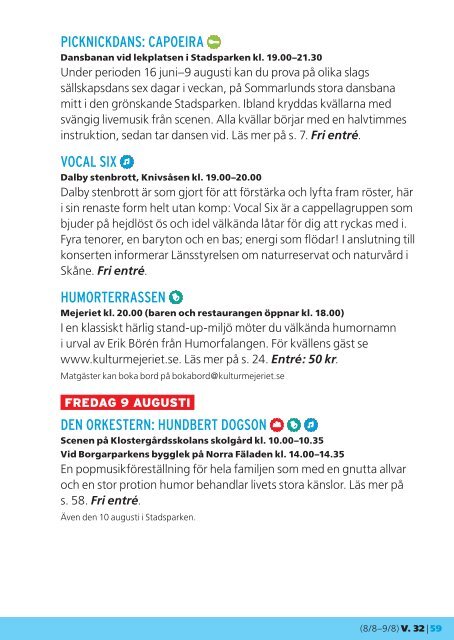 Sommarlund: Program 2013 - Lunds kommun