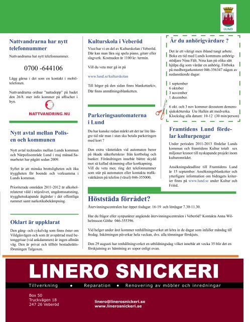 VNT 8 Sommar 2011.pdf - Lunds kommun