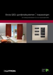 Sivoia QED®-gordijnrailsystemen |toepassingen - Lutron