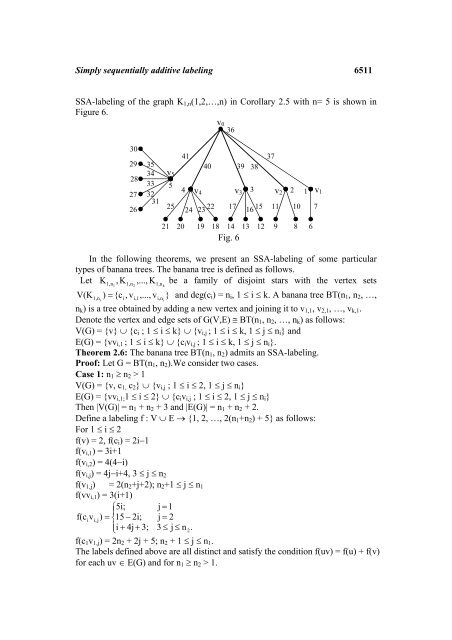 Simply Sequentially Additive Labeling of Some Special Trees