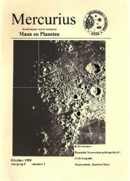 Mercurius - MaanenPlaneten - Werkgroep Maan en Planeten