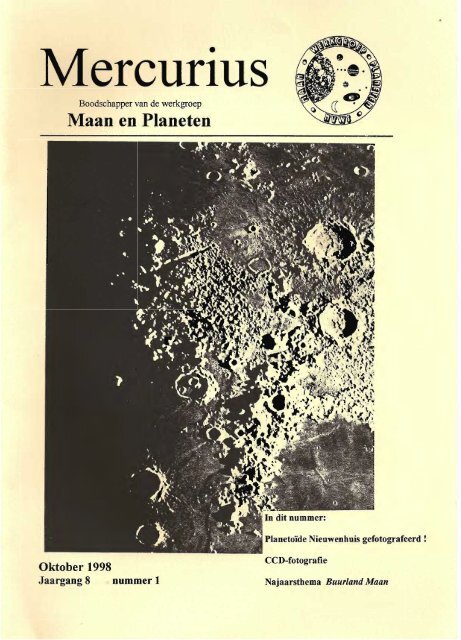 Mercurius - MaanenPlaneten - Werkgroep Maan en Planeten