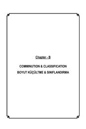 Chapter - B COMMINUTION & CLASSIFICATION BOYUT ...