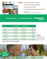 FIT UND ENTSPANNT IN DEN SOMMER - Handwerk Magazin