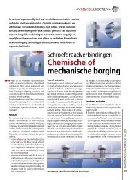 Chemische of mechanische borging - Main Press(*)