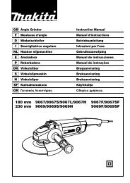 Download gebruiksaanwijzing - Makita