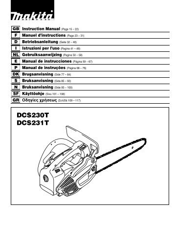 Download gebruiksaanwijzing - Makita