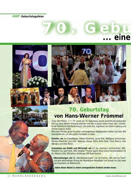 Mandlbauer News 2012