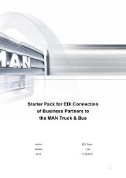 Starter Pack for EDI Connection of Business ... - MAN Truck & Bus