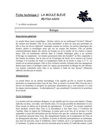 moule bleue - MAPAQ
