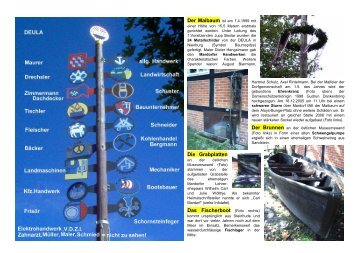 Info Um den Maibaum ... - Mardorf