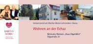 Flyer Betreutes Wohnen Olgahöhle - Martha-Maria