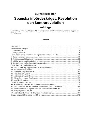 Spanska inbördeskriget: Revolution och kontrarevolution - Marxistarkiv