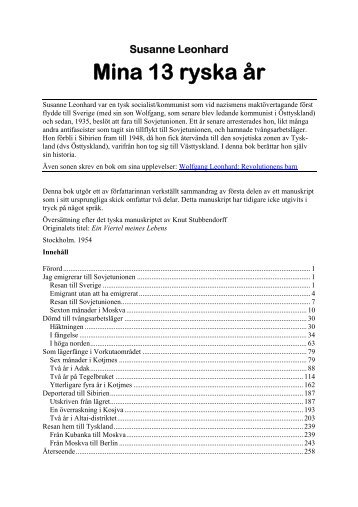 Mina 13 ryska år - Marxistarkiv