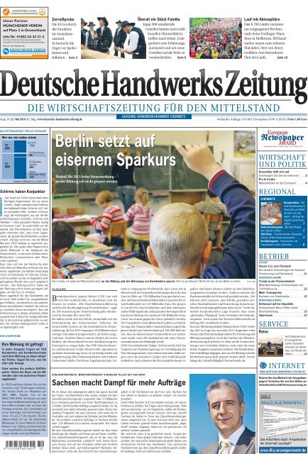 Deutsche Handwerks Zeitung Handwerk Magazin