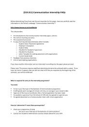 (219.311) Communication Internship FAQs - Massey University