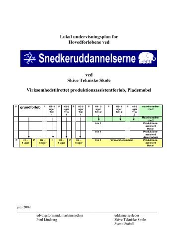 Lokal undervisningsplan for produktionsassistent, Tvilum