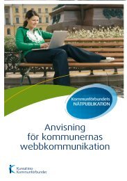 Anvisning för kommunernas webbkommunikation - Kunnat.net