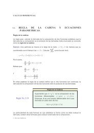 Regla de la Cadena y Ecuaciones Parametricas