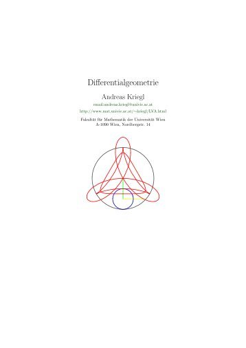 Differentialgeometrie - an der Fakultät für Mathematik! - Universität ...