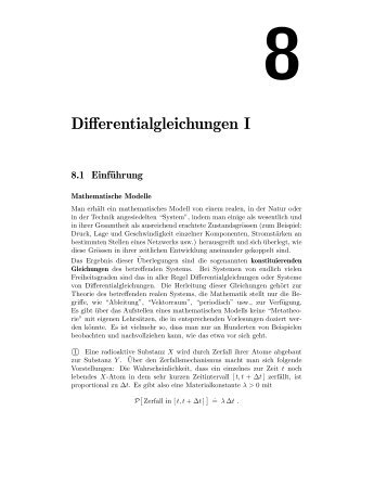 Differentialgleichungen I