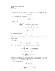 2013-01-10. - Matematik - KTH