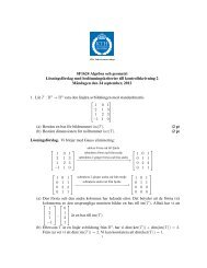 SF1624 Algebra och geometri Lösningsförslag med ...