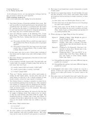 Counting Handout 3 by Joe Kahlig, Spring 2005 In the following ...