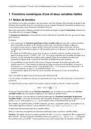 Cours - Département de Mathématiques d'Orsay