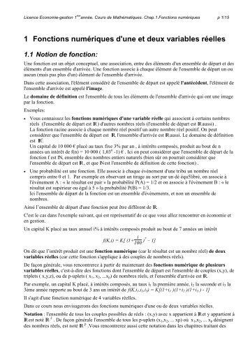 Cours - Département de Mathématiques d'Orsay
