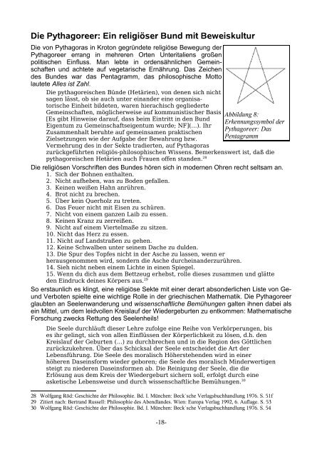 Pythagoras & Co. - Griechische Mathematik vor Euklid - Mathematik.de