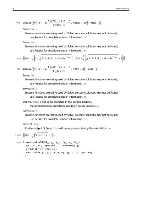 Differentialgleichungen