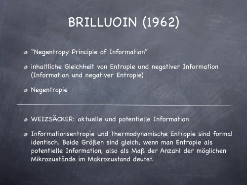 Der Informationsbegriff der Physik - uni-marburg