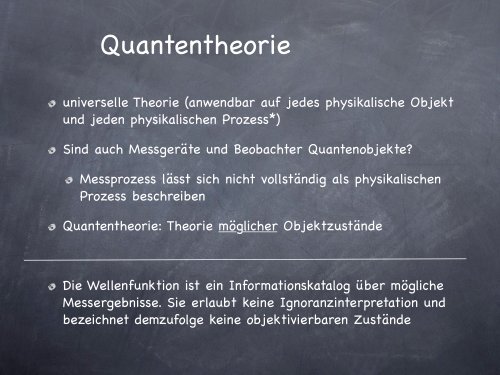 Der Informationsbegriff der Physik - uni-marburg