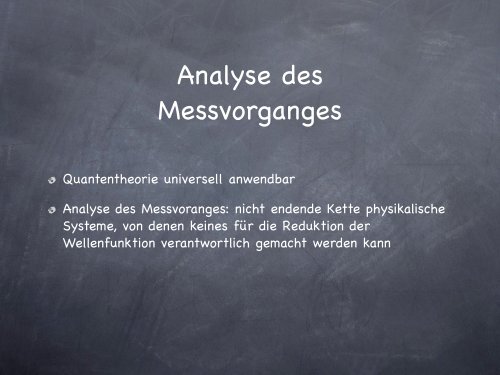 Der Informationsbegriff der Physik - uni-marburg