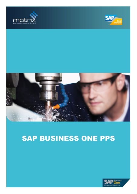 SAP BUSINESS ONE PPS - Matrix Business Solutions
