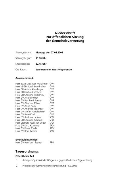 Protokoll von 2008-04-07 (71 KB) - .PDF - Mattsee
