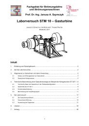 Gasturbine - Fachbereich Maschinenbau - Fachhochschule Stralsund