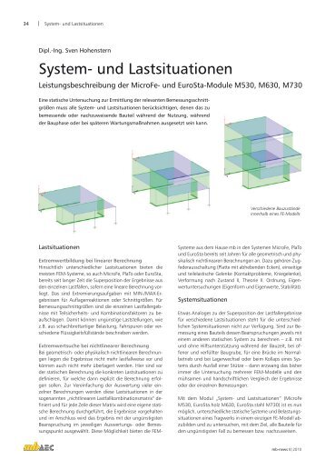 System- und Lastsituationen - mb AEC Software GmbH
