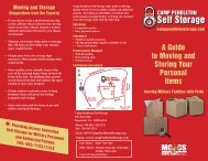 Self Storage Brochure - MCCS Camp Pendleton