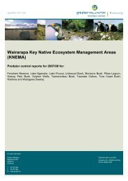 Wairarapa Key Native Ecosystem Management Areas - Greater ...