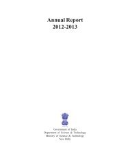 Annual Report 2012-2013 - Department of Science and Technology