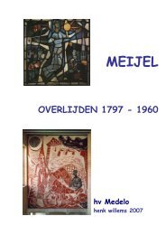 Meijel OVERLIJDENS 1797 - 1960 - Medelo