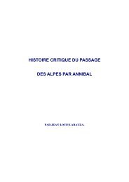 histoire critique du passage des alpes par annibal - L'Histoire ...