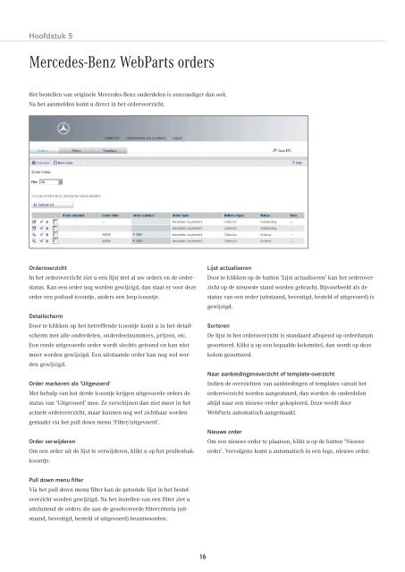 WebParts-handleiding (13869 KB, PDF) - Mercedes-Benz in België