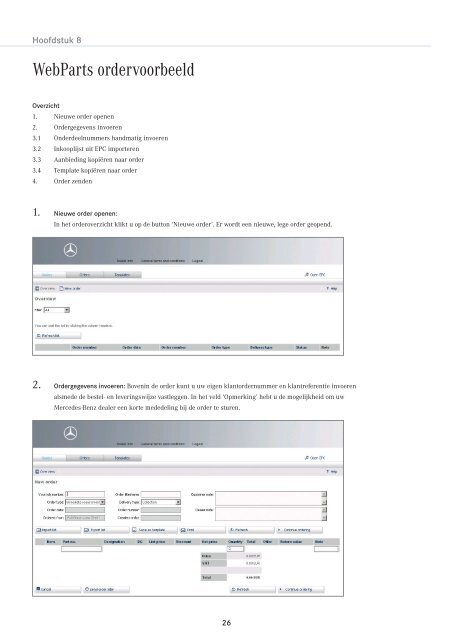 WebParts-handleiding (13869 KB, PDF) - Mercedes-Benz in België